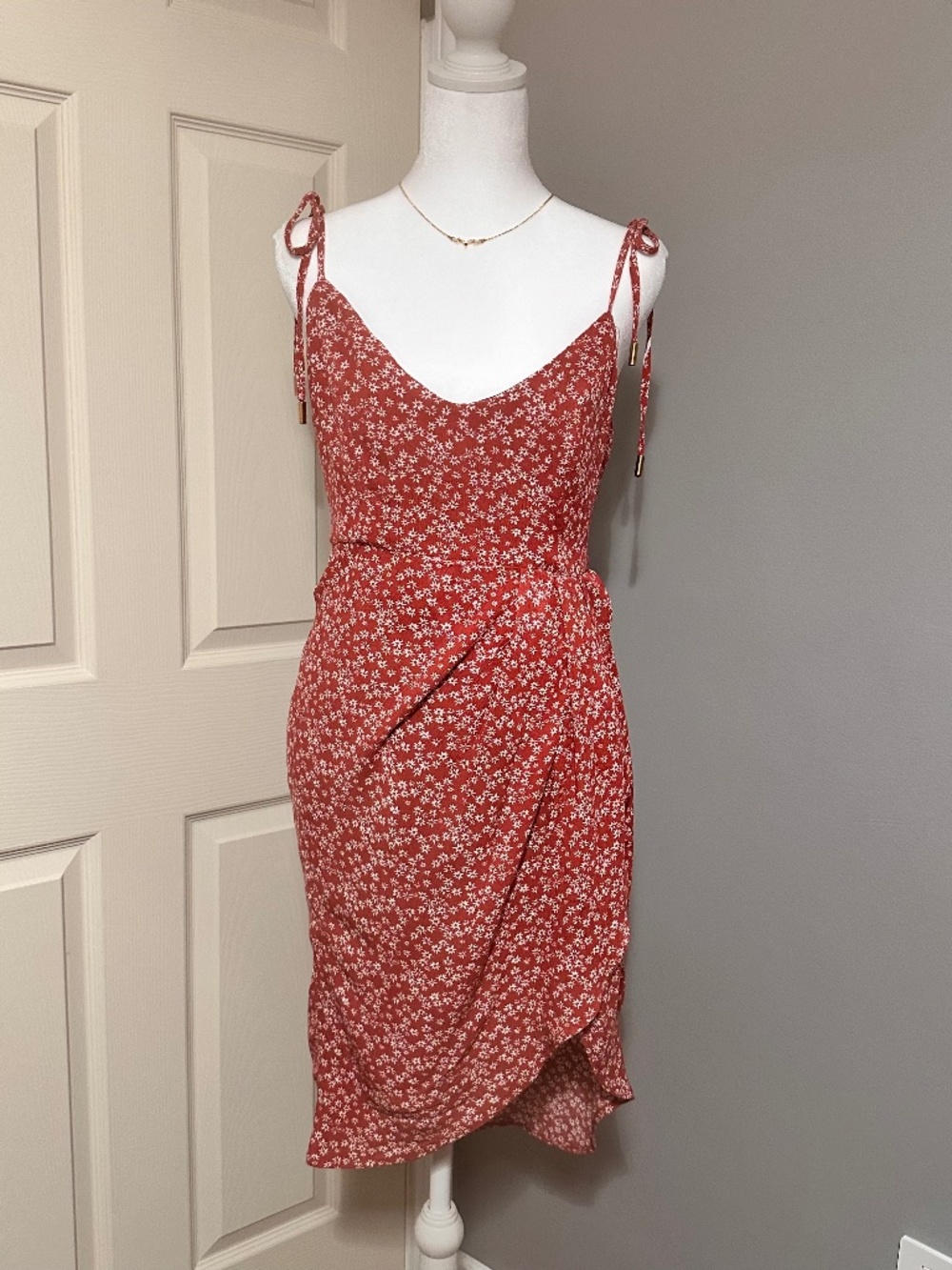 Hello Molly Burgundy Cottage Bohemian Asymmetrical Dress